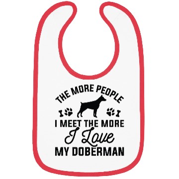 Discover I Love My Doberman Bibs