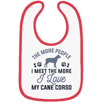Discover I Love My Cane Corso Bibs