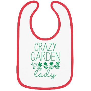 Discover Crazy Garden Lady Bibs