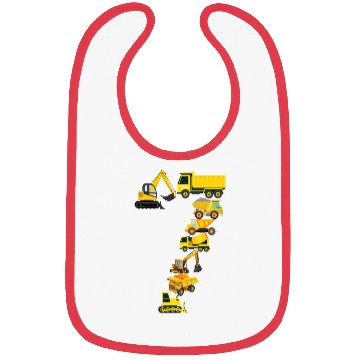 Discover Construction Vehicles Trucks For 7 Year Old Boys Bibs