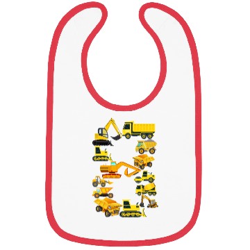 Discover Construction Vehicles Trucks For 8 Year Old Boys Bibs