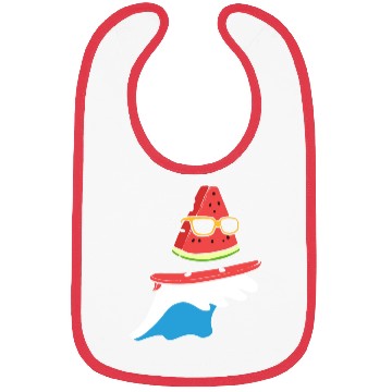 Discover Watermelon Surfing Windsurfer Gift Bibs