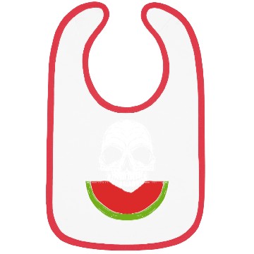 Discover Watermelon Skull Fruitarianism Gift Bibs