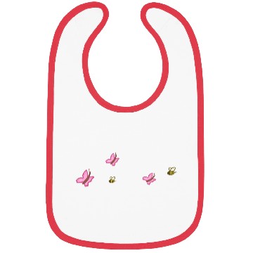 Discover symbols shapes nature butterfly bee animals Bibs