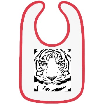 Discover White Tiger Face Tattoo Bibs
