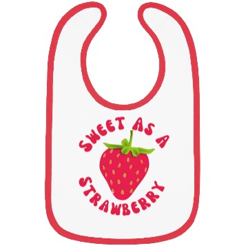 Discover Sweet As A Strawberry Bibs