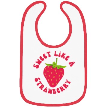 Discover Sweet like A Strawberry Bibs