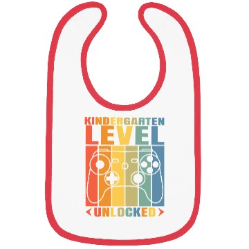 Discover Back to School Kindergarten Level Unlocked Gamer Bibs