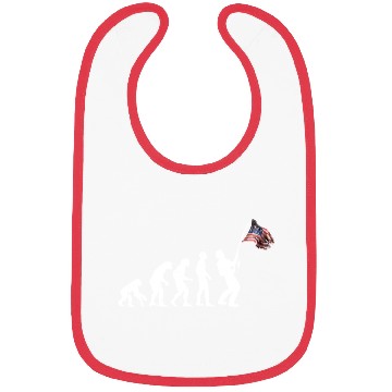 Discover Flag america fish Bibs
