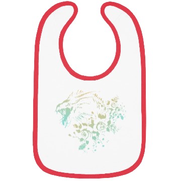 Discover Dragon Flowers - Green Gradient Bibs