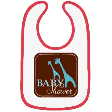 Discover Giraffe Baby Shower Bibs
