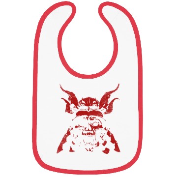 Discover Samurai Demon Face - Red Bibs