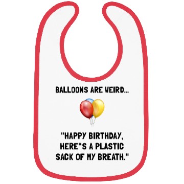 Discover Balloons Weird Funny Bibs