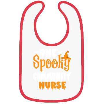 Discover One Spooky Community Nurse Funny Creepy Halloween Bibs