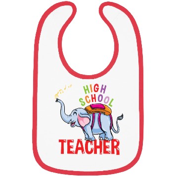 Discover Back To School Elephant High School Teacher Bibs
