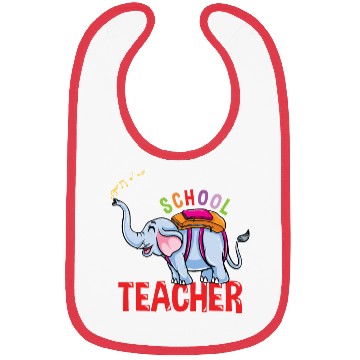 Discover Back To School Elephant School Teacher Bibs