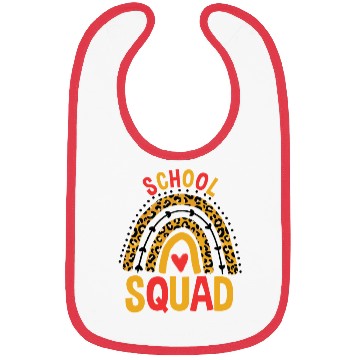 Discover Back To School Leopard School Squad Bibs