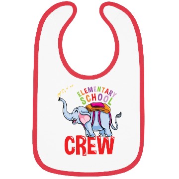 Discover Back To School Elephant Elementary School Crew Bibs