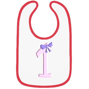 Discover one loop number pink number first Bibs