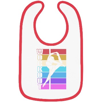 Discover Retro Workout Pole Dancing Pole Dancer Bibs