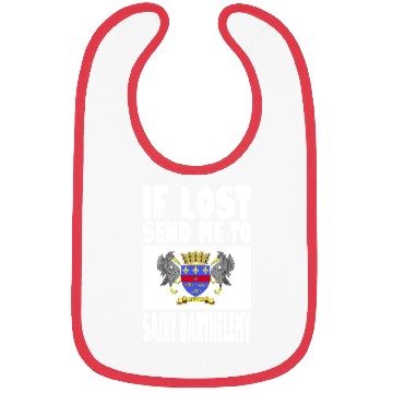 Discover Saint Barthélemy Flag Saying Bibs