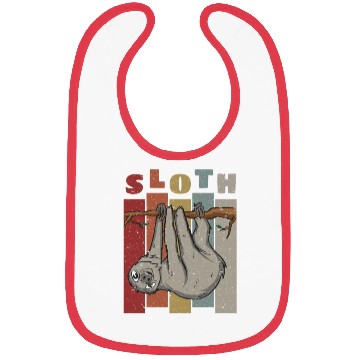 Discover Sloth Retro Bibs
