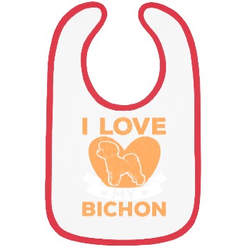 Discover Bichon Frise Dog Lover Dog Breeder Puppy Paw Love Bibs