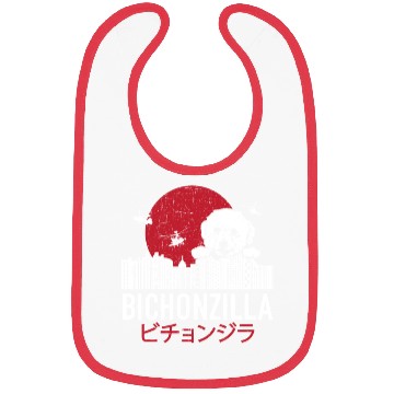 Discover Bichonzilla Bichon Frise Dog Lover Puppy Bibs