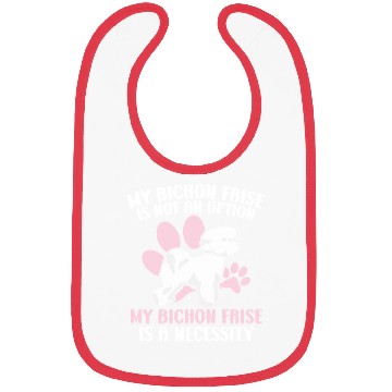 Discover Bichon Frise Dog Lover Dog Breeder Puppy Paw Love Bibs
