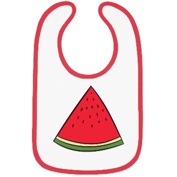 Discover Watermelon - slice, piece, quarter, triangle Bibs