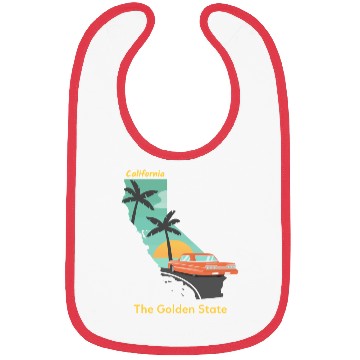 Discover California The Golden State Bibs