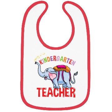 Discover Back To School Elephant Kindergarten Teacher Bibs