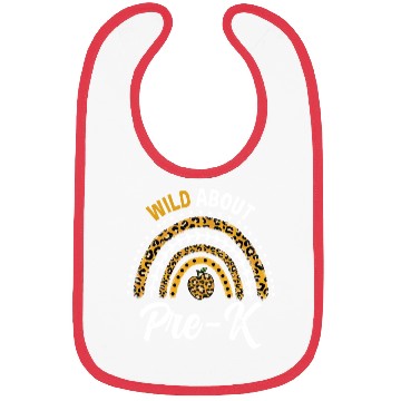 Discover Wild About Pre-K Teacher Rainbow Bibs