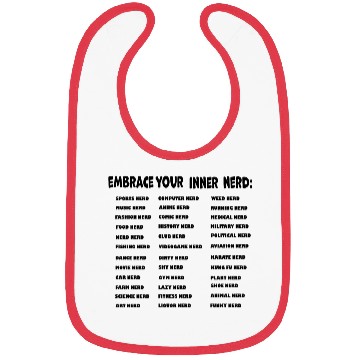 Discover Embrace your inner Nerd Bibs