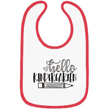 Discover Back to School Hello Kindergarten Student Teacher Bibs