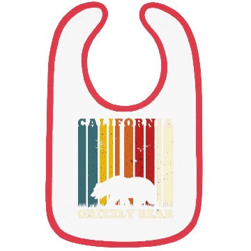 Discover California Bear Retro Bibs