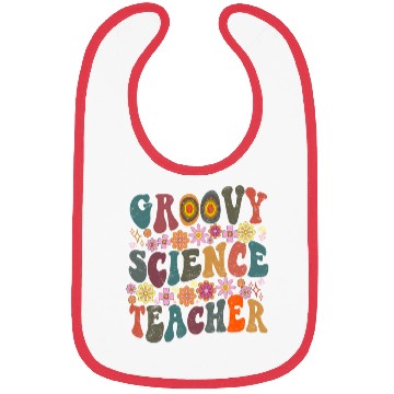 Discover Groovy Science teacher retro Back To School Bibs