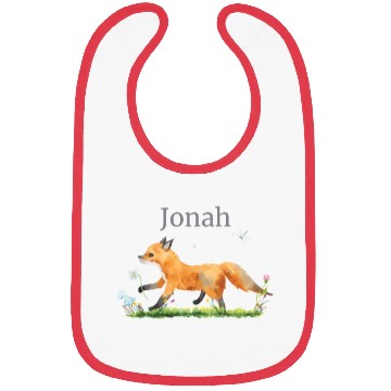 Discover Waldtier Reh Hase Hedgehog Flowers Name Jonah Bibs