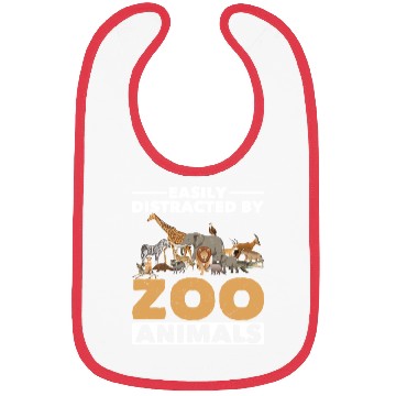 Discover Zoo Animals Giraffe Lion Elephant Zoo Bibs