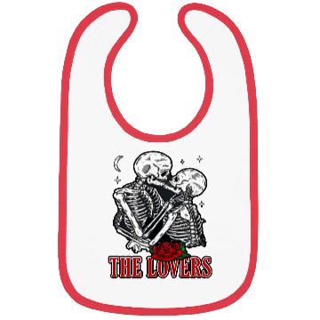 Discover The Lovers Vintage Tarot Card Astrology Skull Bibs