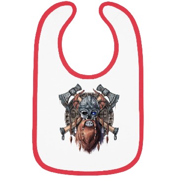 Discover Viking Warrior Skull Bibs
