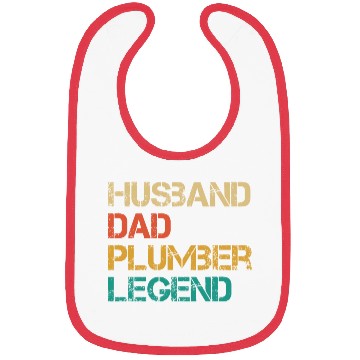 Discover Husband Dad Plumber Legend Bibs
