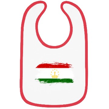 Discover Tajikistan flag Bibs