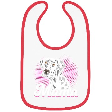 Discover Mama Dalmatian Dog Lover Bibs