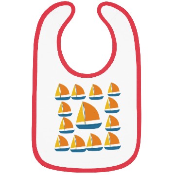 Discover Sailboat boats stars ocean Bibs