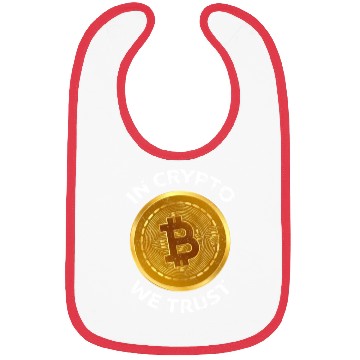 Discover In Crypto We Trust Large Bitcoin Coin Design Tradi Bibs