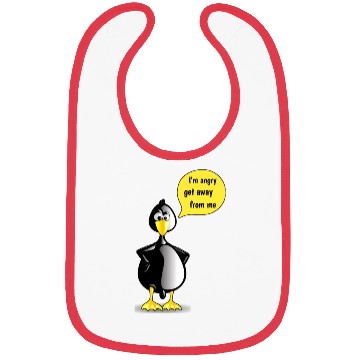 Discover Angry Penguin Bird Bibs