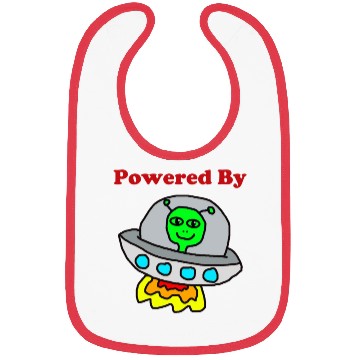 Discover Powered By Aliens Bibs