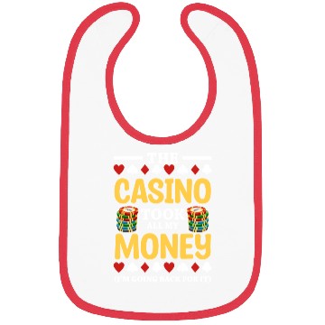 Discover Gambling Hold'Em Poker Face All In Bibs