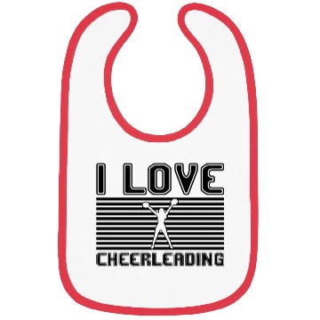 Discover I love cheerleading Bibs